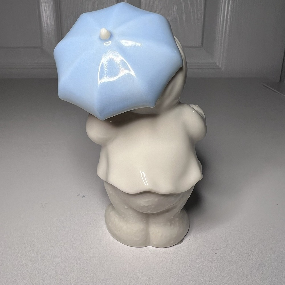 Vtg Lenox 2000 12 Months of Snowmen "April Showers" Umbrella‎ Snowman - Picture 2 of 5